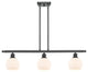 Innovations 516-3I-BK-G121-6 3 Light 36" Island Light, Matte Black