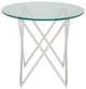 Lattice Side Table In Glass And Stainless Steel