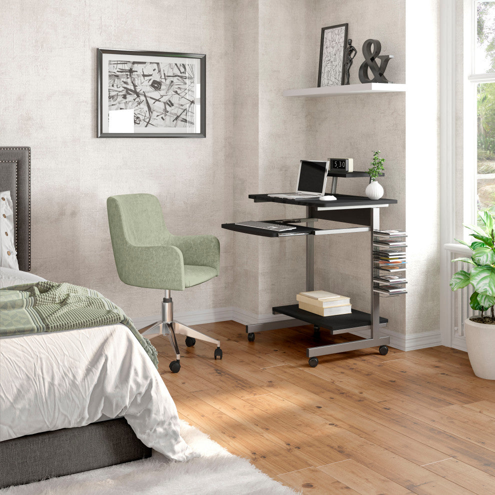 Techni Mobili Compact Computer Desk Graphite