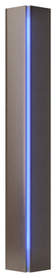Gallery Small Sconce, Bronze Finish, Blue Glass