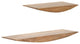 Hutch Set of 2 Wall Mounted Shelves, Natural