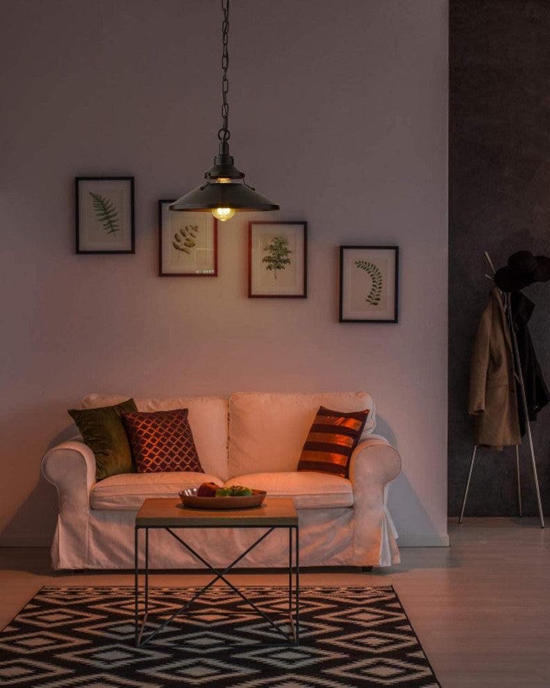 Industrial Black Pendant Light Vintage Hanging Lamp