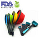 Anroco 8 Piece Silicone Measuring Cups and Spoons Portable Collapsible Set