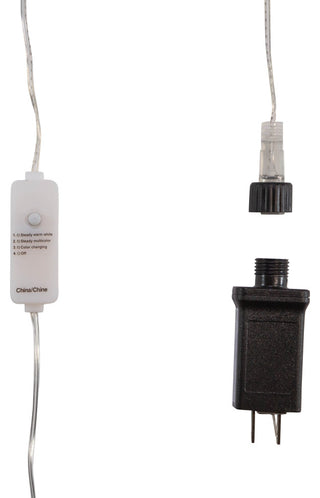 200 Light, Dual Color LED Lights, Silver Wire