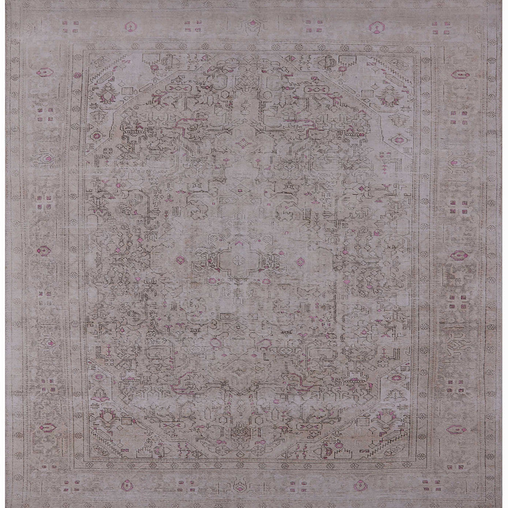 Ahgly Company Indoor Square Mid-Century Modern Area Rugs, 3' Square