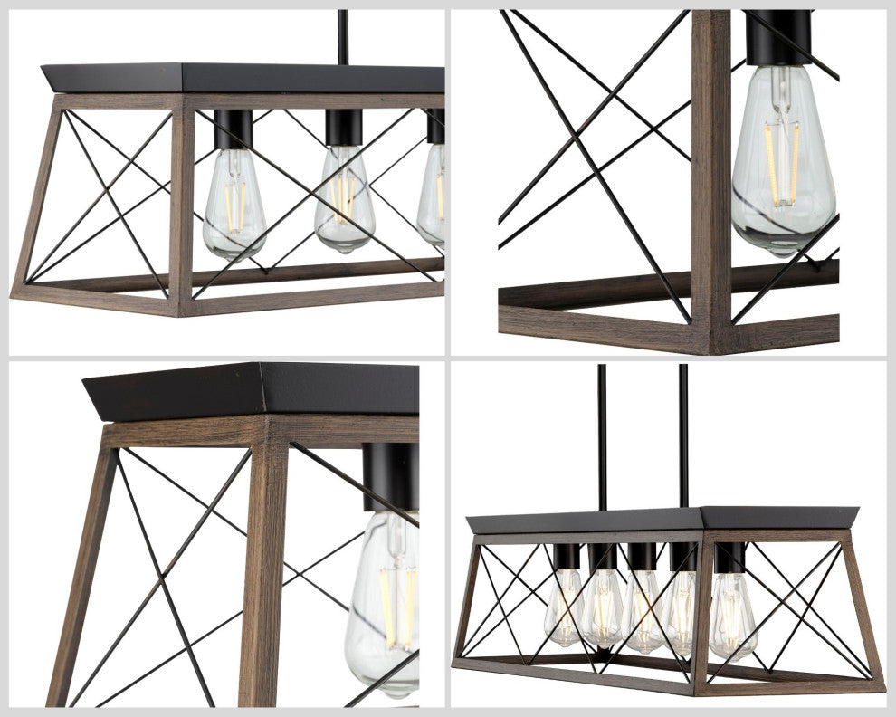 Briarwood Collection Five-Light Linear Chandelier