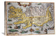 "Hand Colored Map of Iceland" Artwork, 36" x 25"