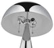 Inspired Home Emmalin Table Lamp, USB Charger, Chrome