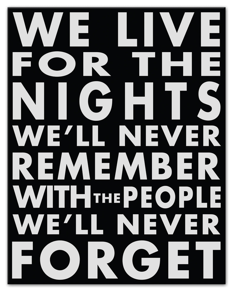 Why We Live Wall Art, Canvas