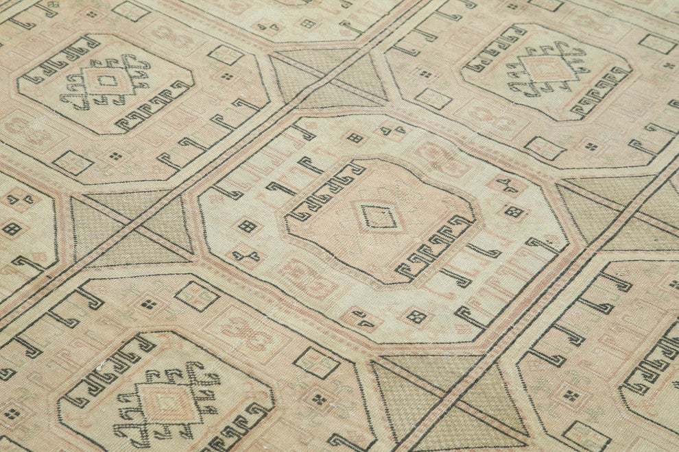 Rug N Carpet - Handwoven Turkish 6' 7'' x 9' 8'' Distressed Area Rug