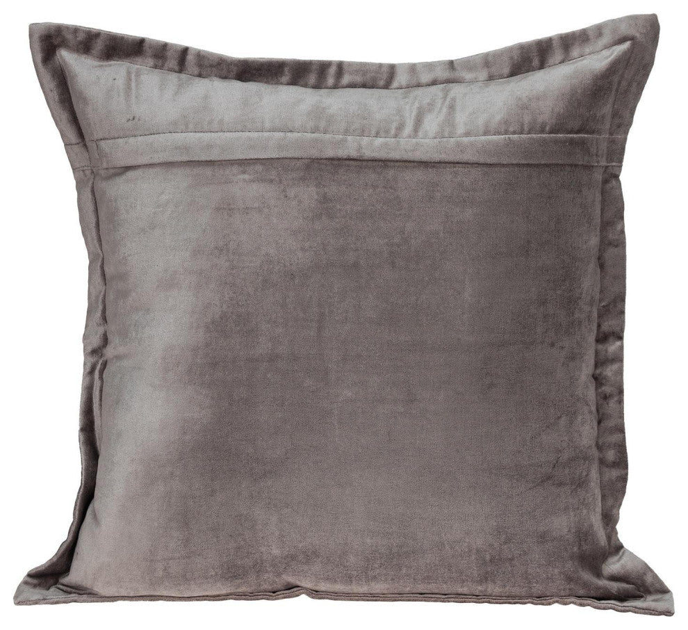 Premier 24" Soft Touch Taupe Solid Color Accent Pillow