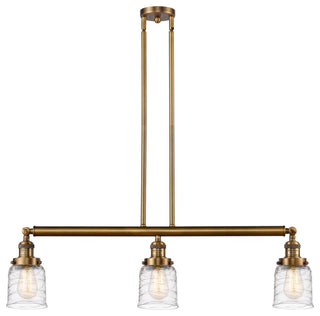 INNOVATIONS 213-BB-G513 3-Light Island Light Brushed Brass
