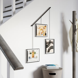 Umbra Exhibit Set of Three 8x10 Picture Frames, Black