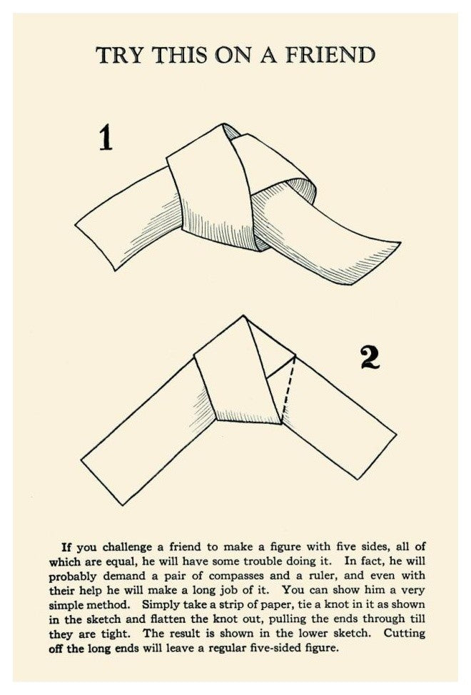 "Try This on a Friend - 5 Equal Sides" Paper Print by Retromagic, 22"x32"