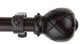 Supreme Curtain Rod, Mahogany, 48-84"