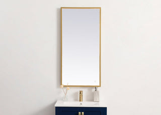 Modern Brass Led Mirror