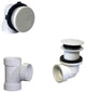 Illusionary Overflow Sch. 40 PVC Plumbers Pack With Tip-Toe Bath Drain
