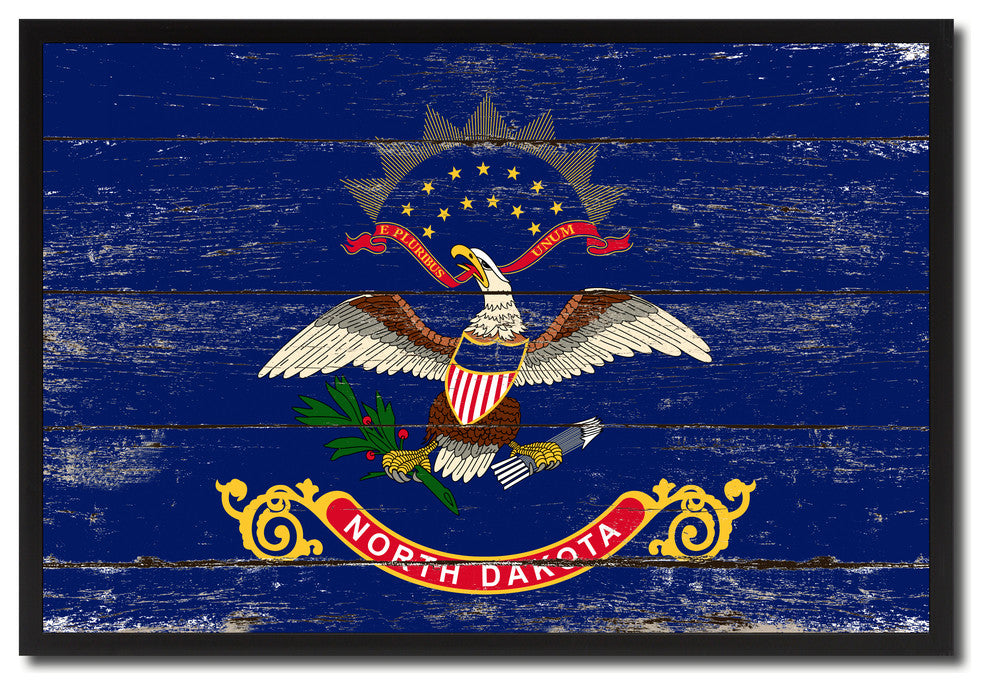 North Dakota State Flag Canvas Print, 28"x37"