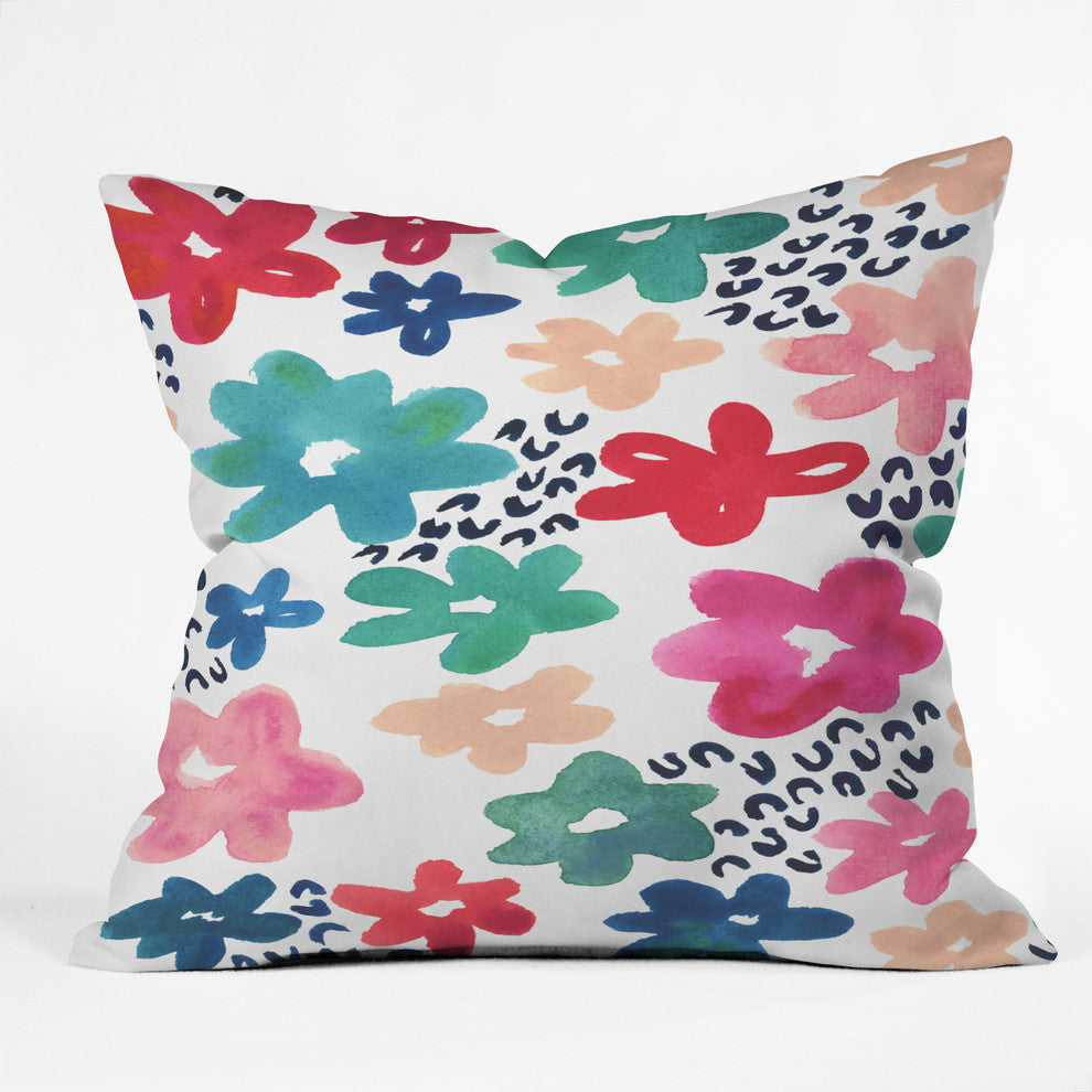 Deny Designs Kerri Satava Flower Pop Outdoor Throw Pillow