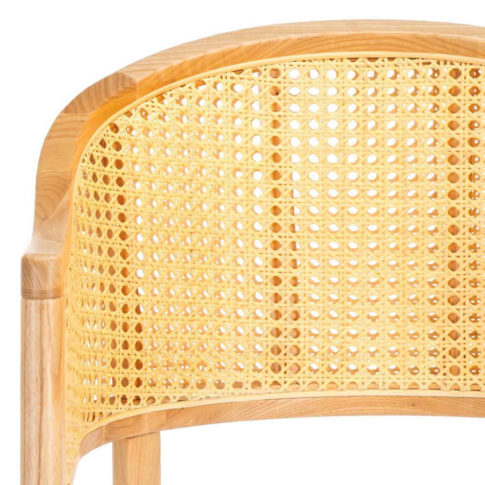 Safavieh Couture Rogue Rattan Barstool, Natural