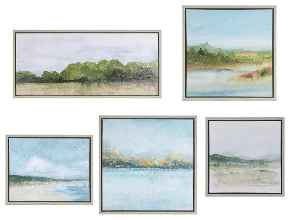 Madison Park Vista Abstract Landscape 5-piece Gallery Canvas Wall Art Set