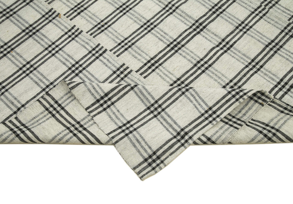 Rug N Carpet - Handwoven Turkish 6' 3'' x 8' 8'' Contemporary Wool Kilim Rug