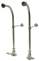 Kingston Brass Rigid Freestand Supplies With Stops, Brushed Nickel