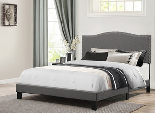 Kiley Bed in One, Stone Fabric, Queen