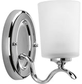 Progress Lighting Inspire 1-Light Bath Light With Etched Glass, Chrome