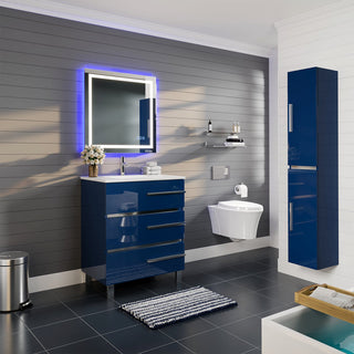 Eviva Olivia 24" Marino Blue Free Standing Bathroom Vanity