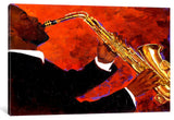 "Man on Fire" by Keith Mallett, 18x12x1.5"