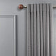 Linen Avenue Brown Marble Single Curtain Rod Set,28 to 48-Inch,Polished Nickel