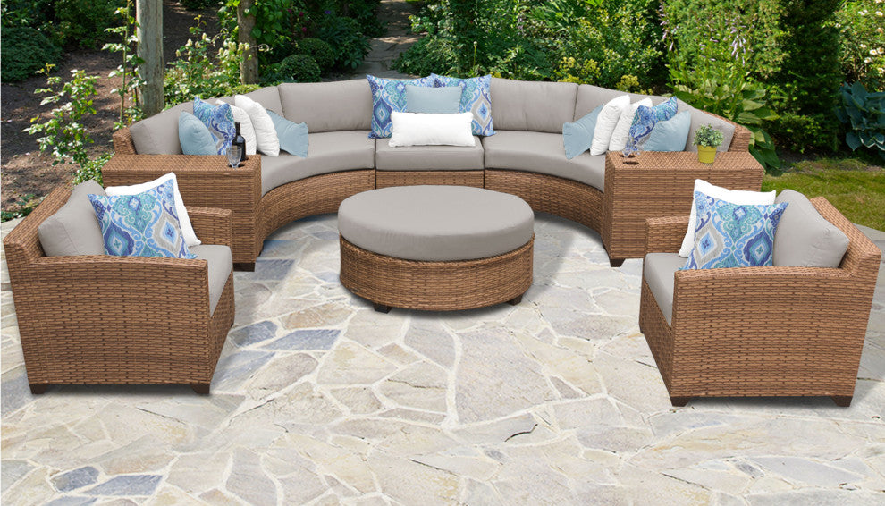 Laguna 8 Piece Outdoor Wicker Patio Furniture Set 08e
