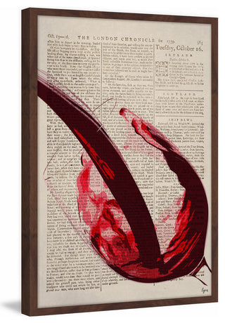 "Cabernet Sauvignon" Framed Painting Print, 24"x36"