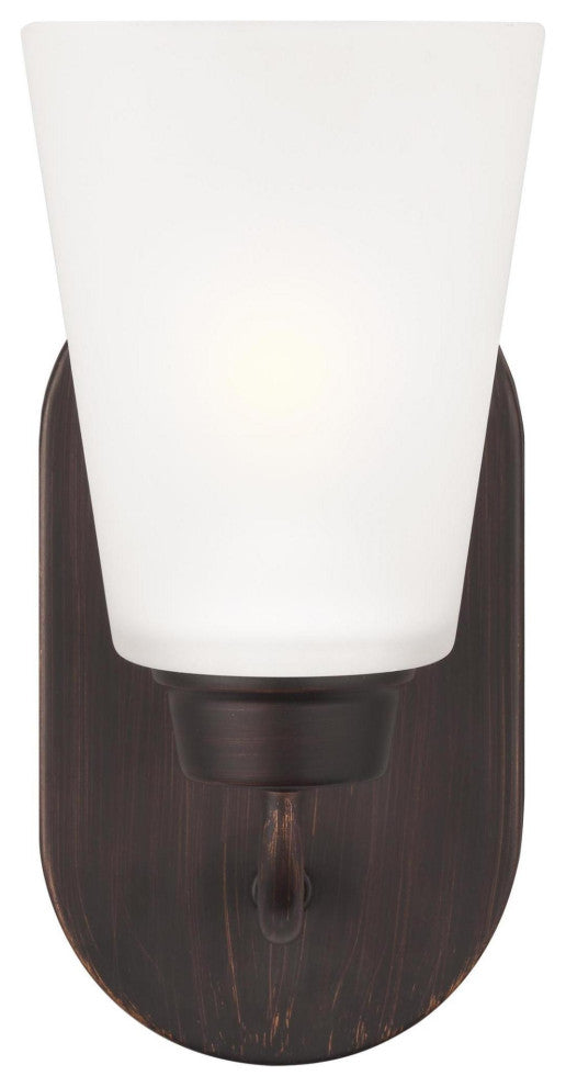 Generation Lighting 4115201EN3 Kerrville 10" Tall LED Bathroom - Midnight Black