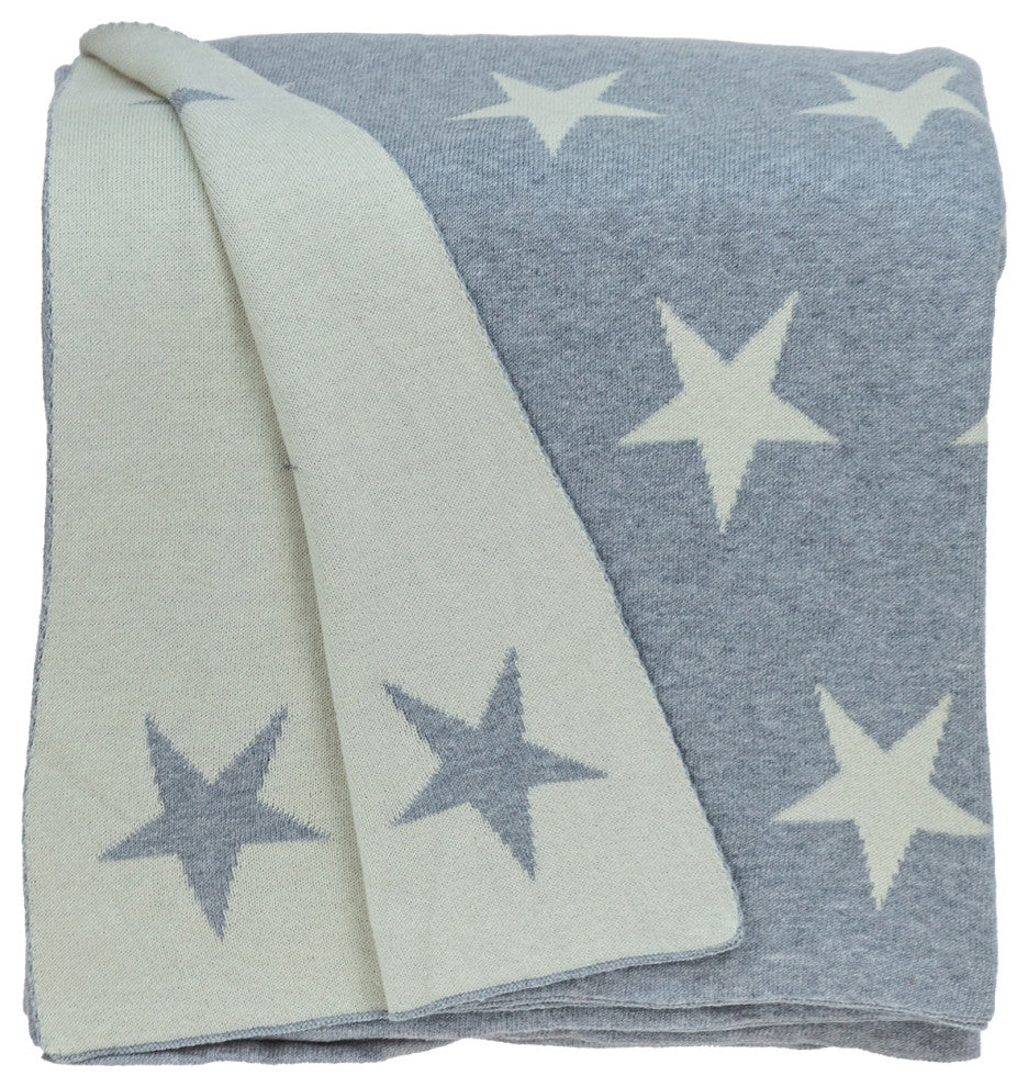 Parkland Collection Transitional Gray 52"x70" Knitted Throw Blanket