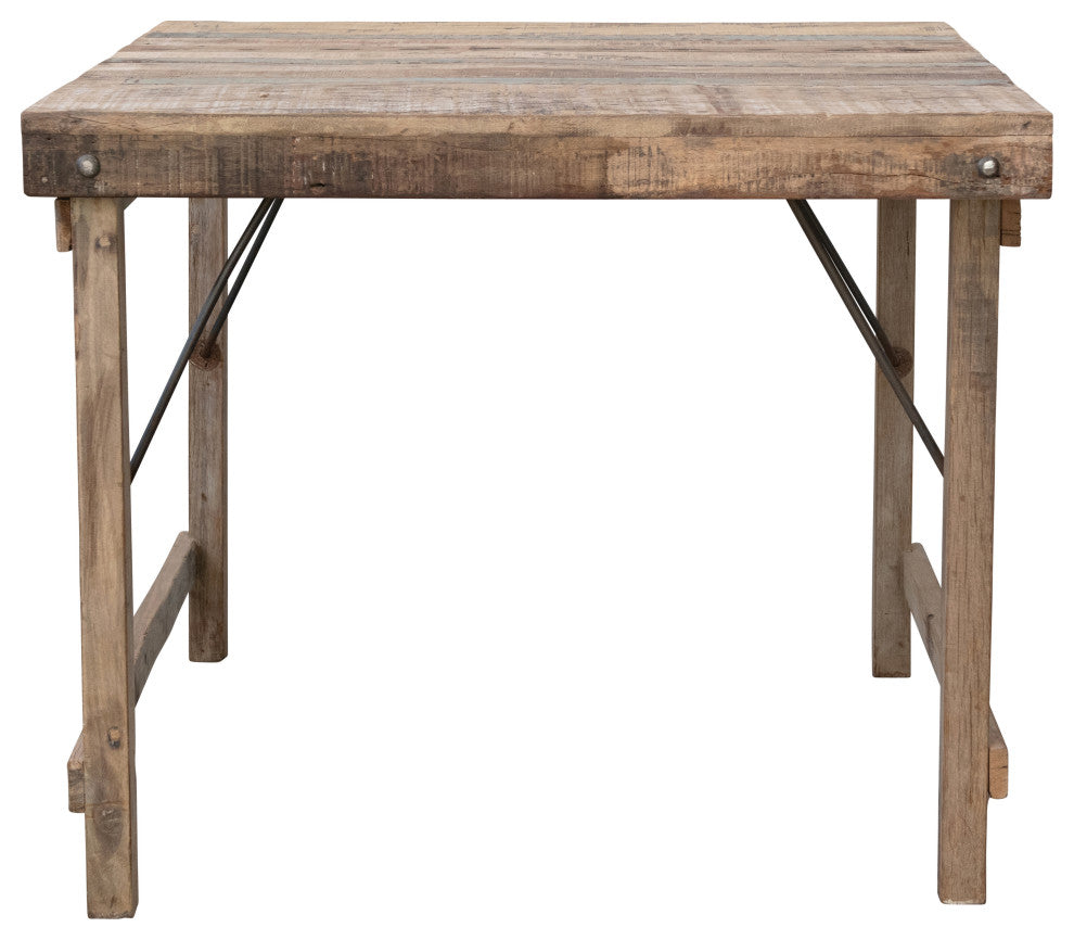 Reclaimed Wood Folding Table
