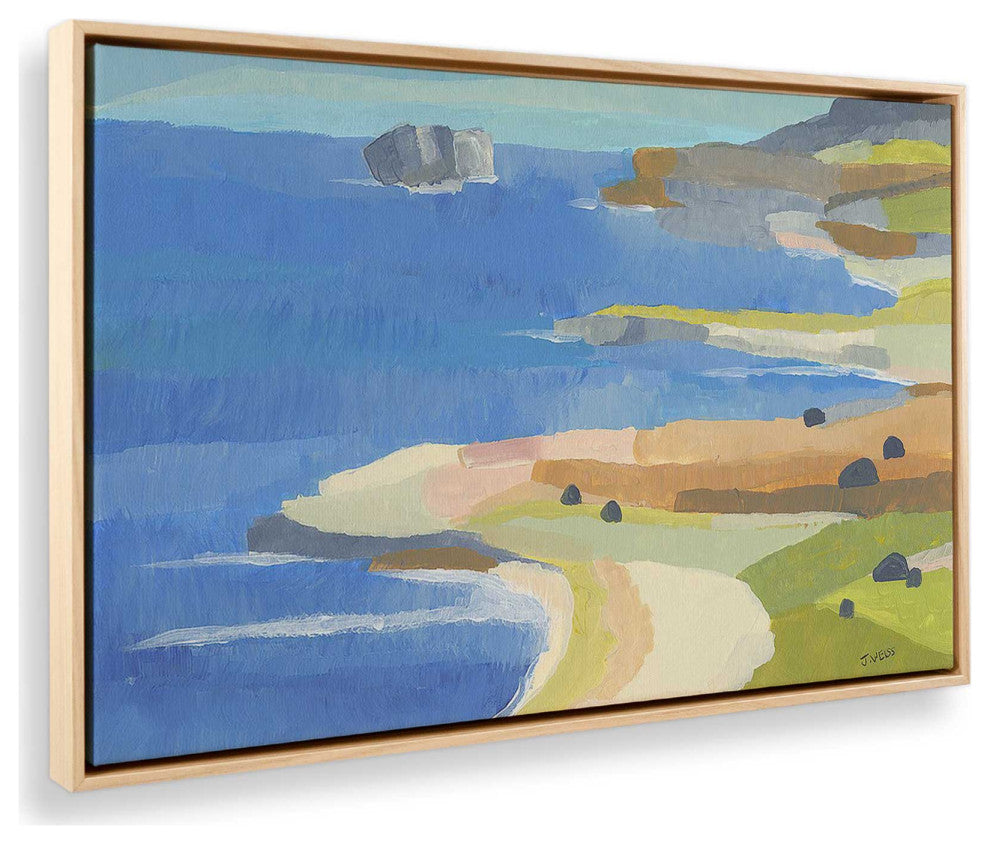 "Irish Coastal Whimsy" - Seaside Charm Canvas Art