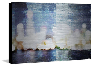 "City Scape" UV Ink Print on Brushed  Aluminum, 45"x30"