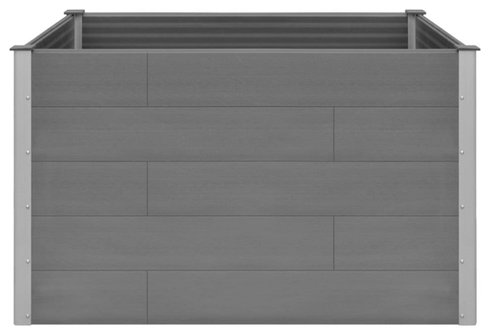 Vidaxl Garden Raised Bed Wpc 59.1"x39.4"x35.8" Gray