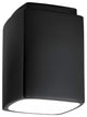 Radiance Outdoor Rectangle Flush-Mount, Matte Black, Dedicated LED