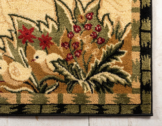 Unique Loom Cream Barnyard Farm 6' Square Rug