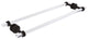 Pacific Beach 24" Dotted Back to Back Shower Door Towel Bar, Oil Rubbed Bronze