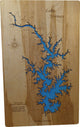 Lake Norman, North Carolina-Wood Lake Map, Large Standout