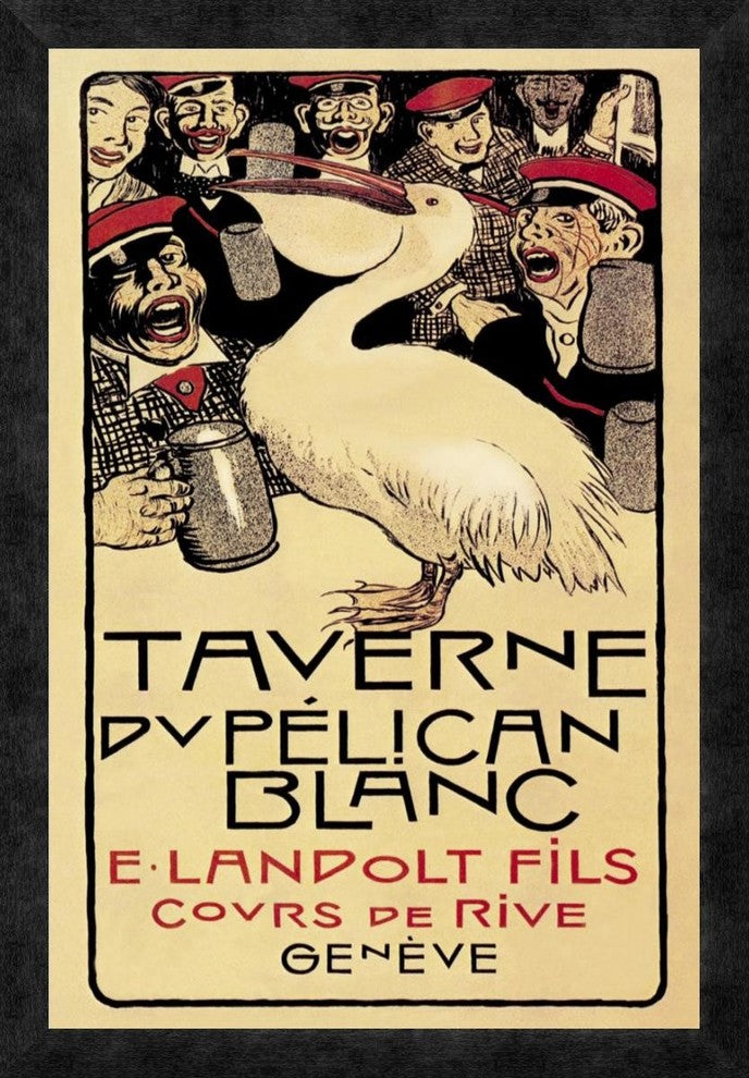 "Taverne du Pelican Blanc, 1893"  by Henry-Claudius Forestier, 18x26"