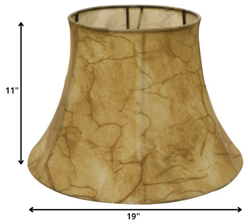 19" Antique Parchment Shallow Drum Parchment Lampshade