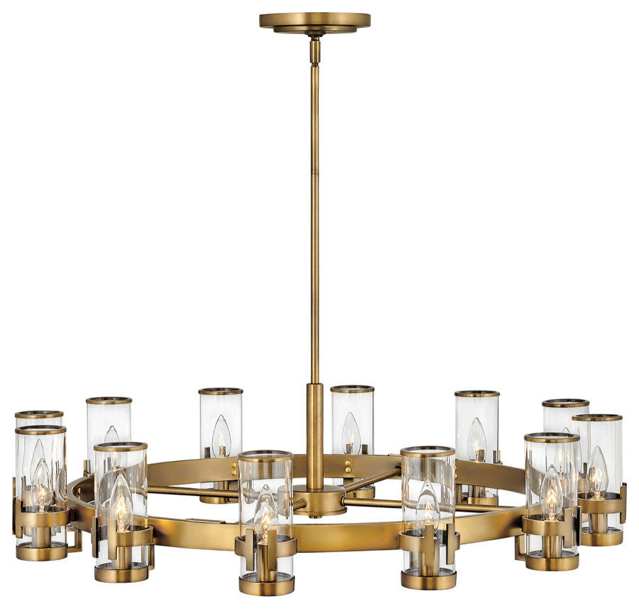 Hinkley Reeve Medium Single Tier, Heritage Brass