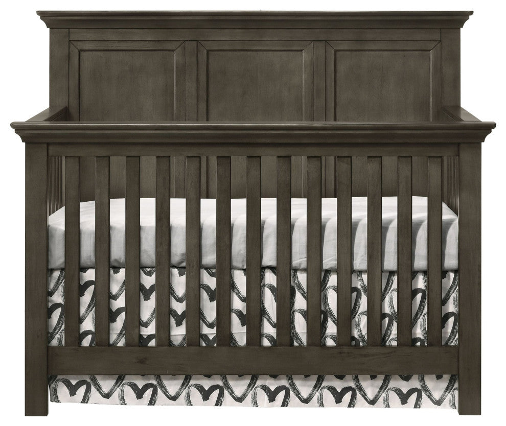 San Mateo 60"W Convertible Crib, Gray