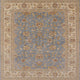 Ahgly Company Indoor Square Mid-Century Modern Area Rugs, 3' Square