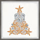 "Nautical Christmas Tree" Framed Painting Print, 24x24